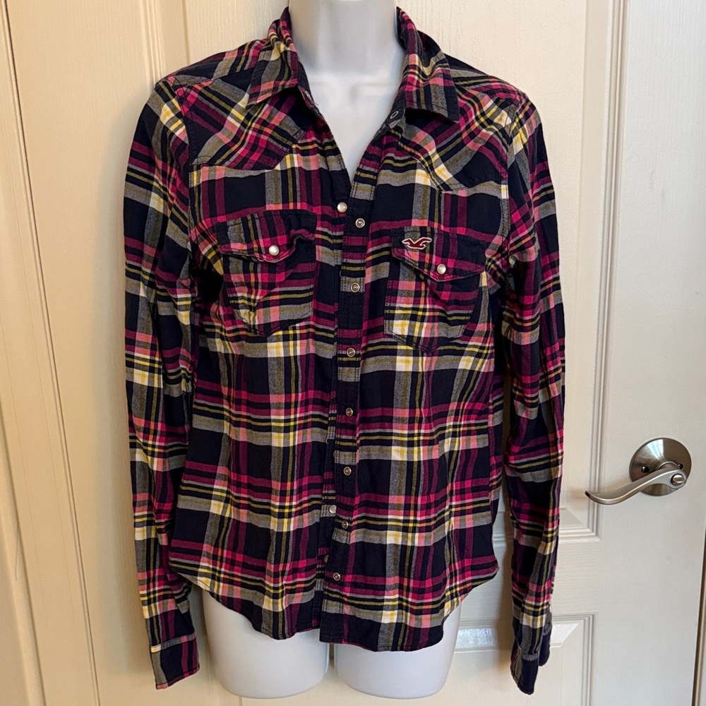 Hollister Multicolor Plaid Shirt